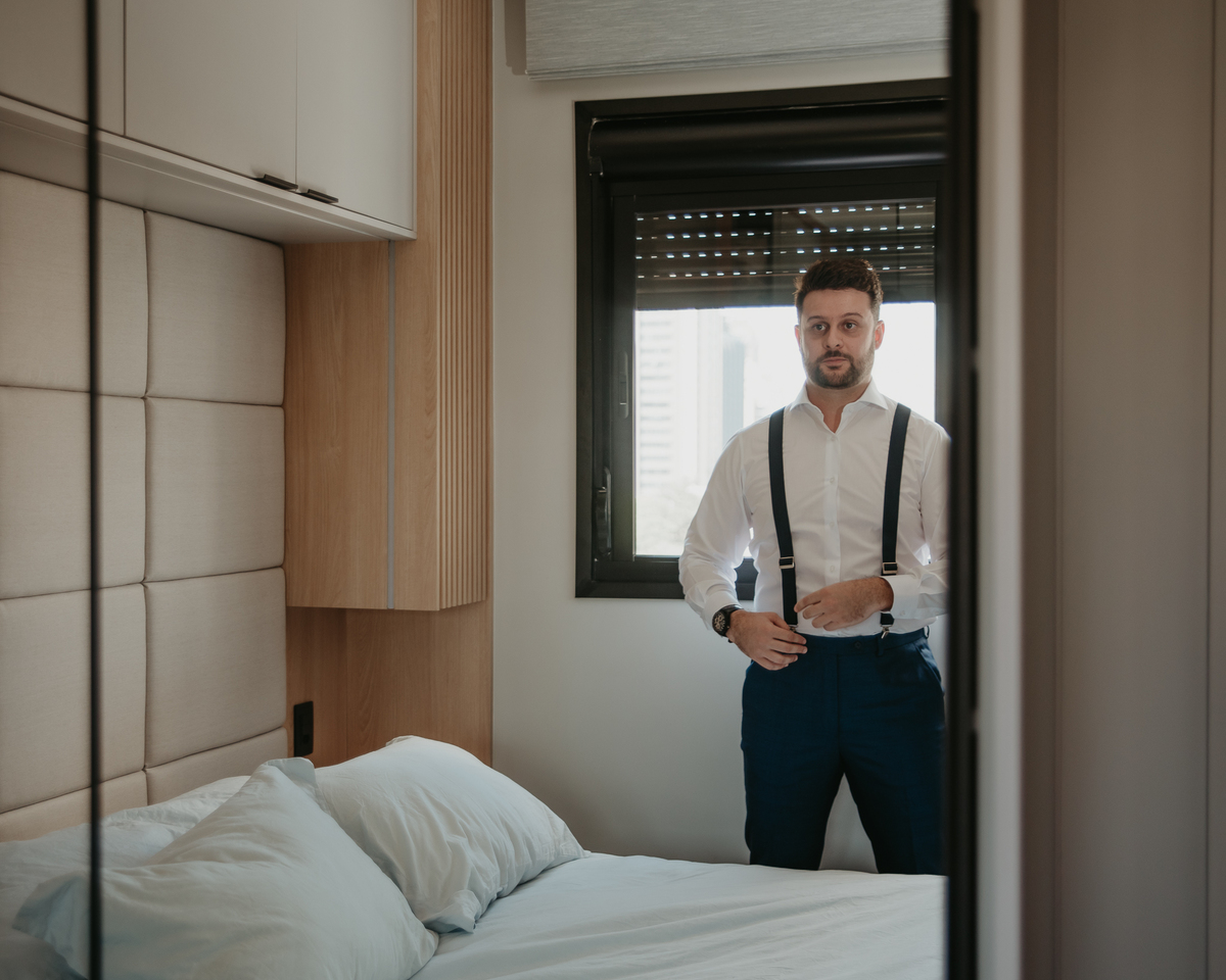 Casamento intimista no prédio do casal em São Paulo – Patricia e Bruno