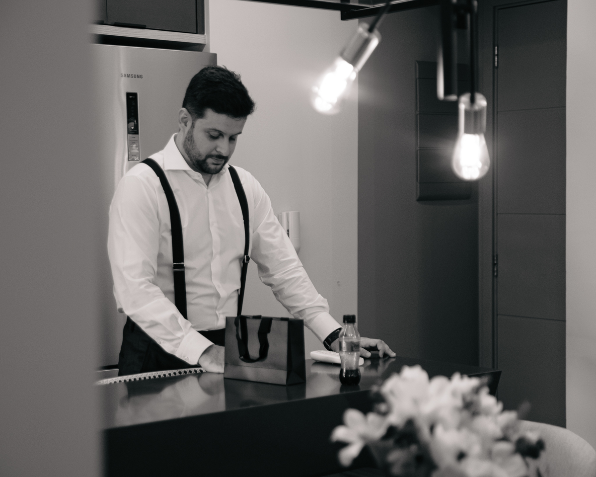 Casamento intimista no prédio do casal em São Paulo – Patricia e Bruno