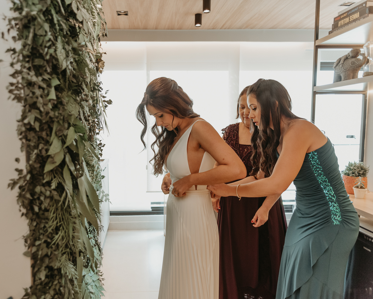 Casamento intimista no prédio do casal em São Paulo – Patricia e Bruno