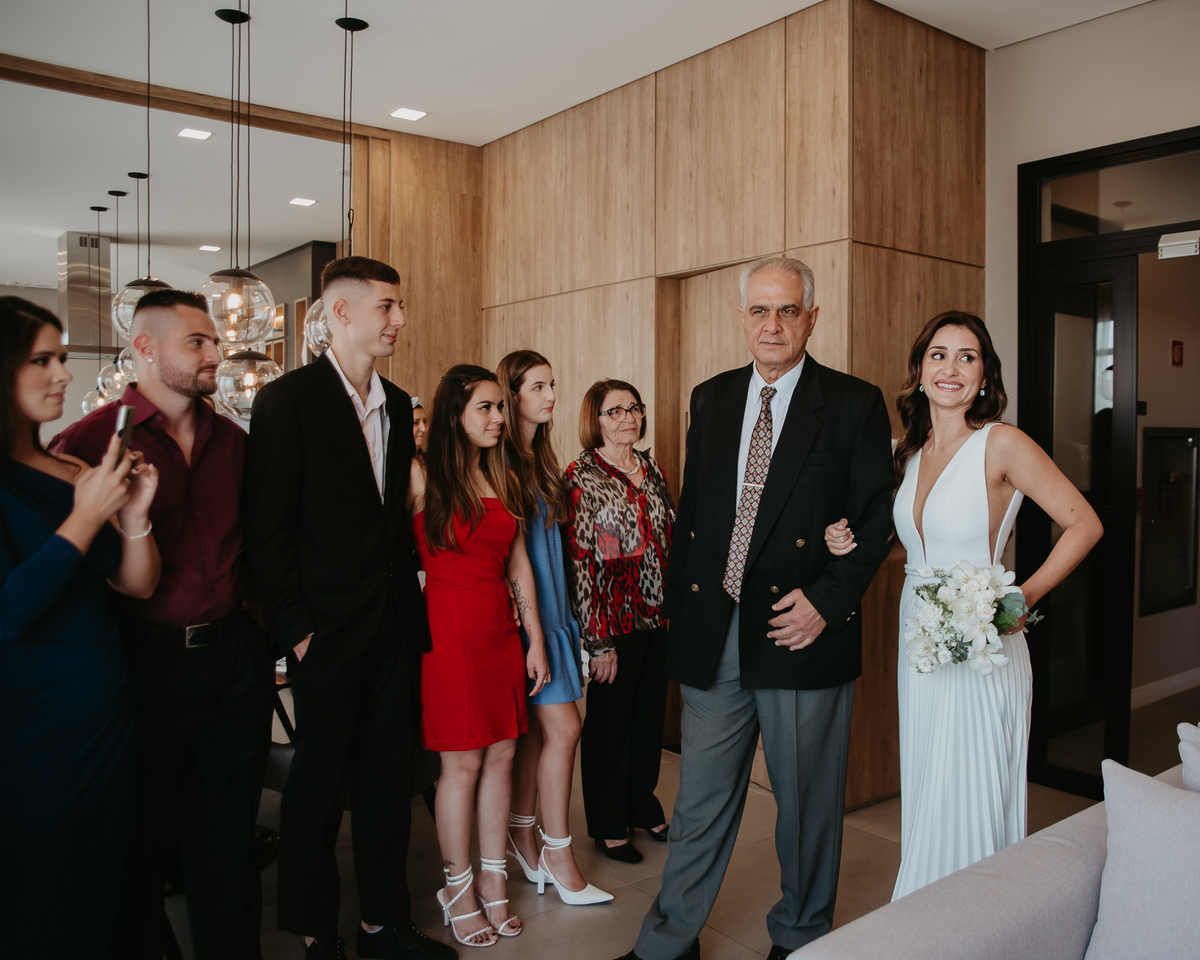 Casamento intimista no prédio do casal em São Paulo – Patricia e Bruno