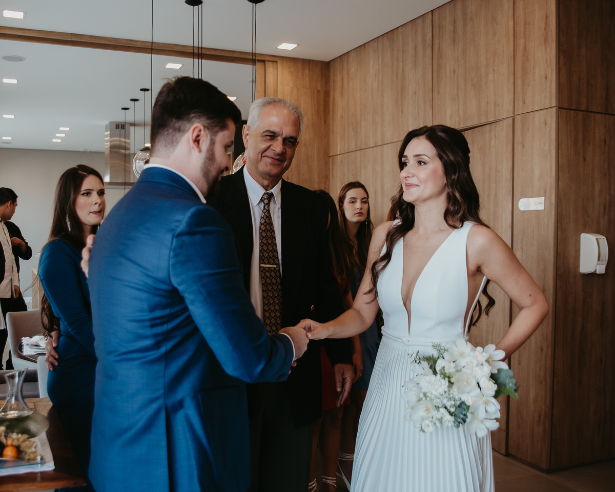 Casamento intimista no prédio do casal em São Paulo – Patricia e Bruno