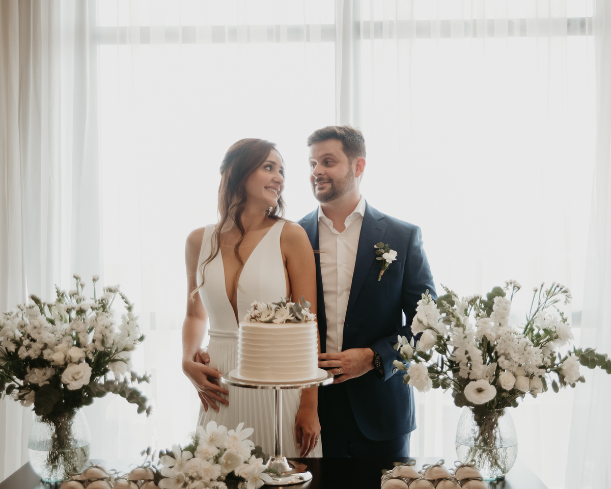 Casamento intimista no prédio do casal em São Paulo – Patricia e Bruno