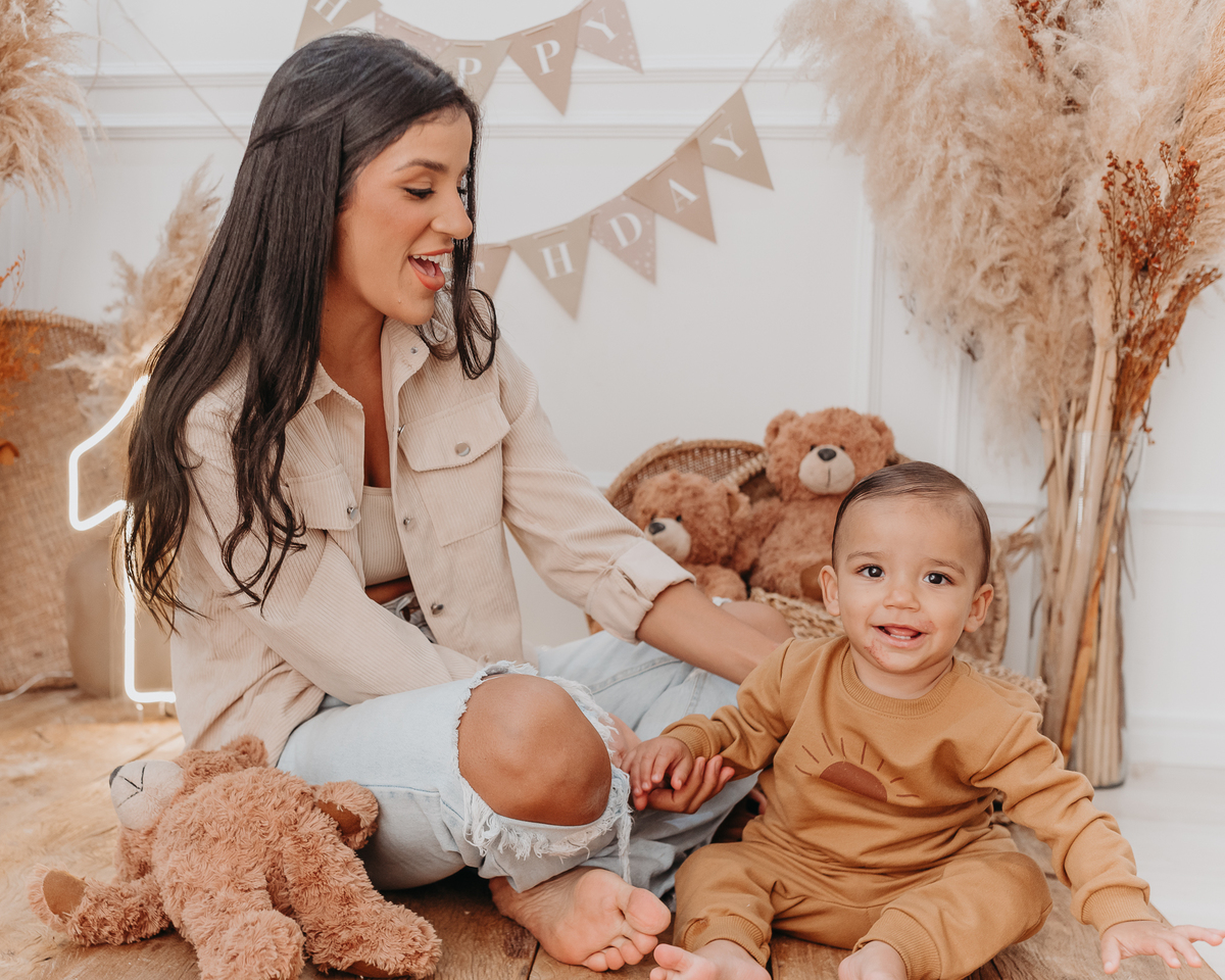 Ensaio smash the cake clean em estúdio na Zona Leste de São Paulo- Matteo