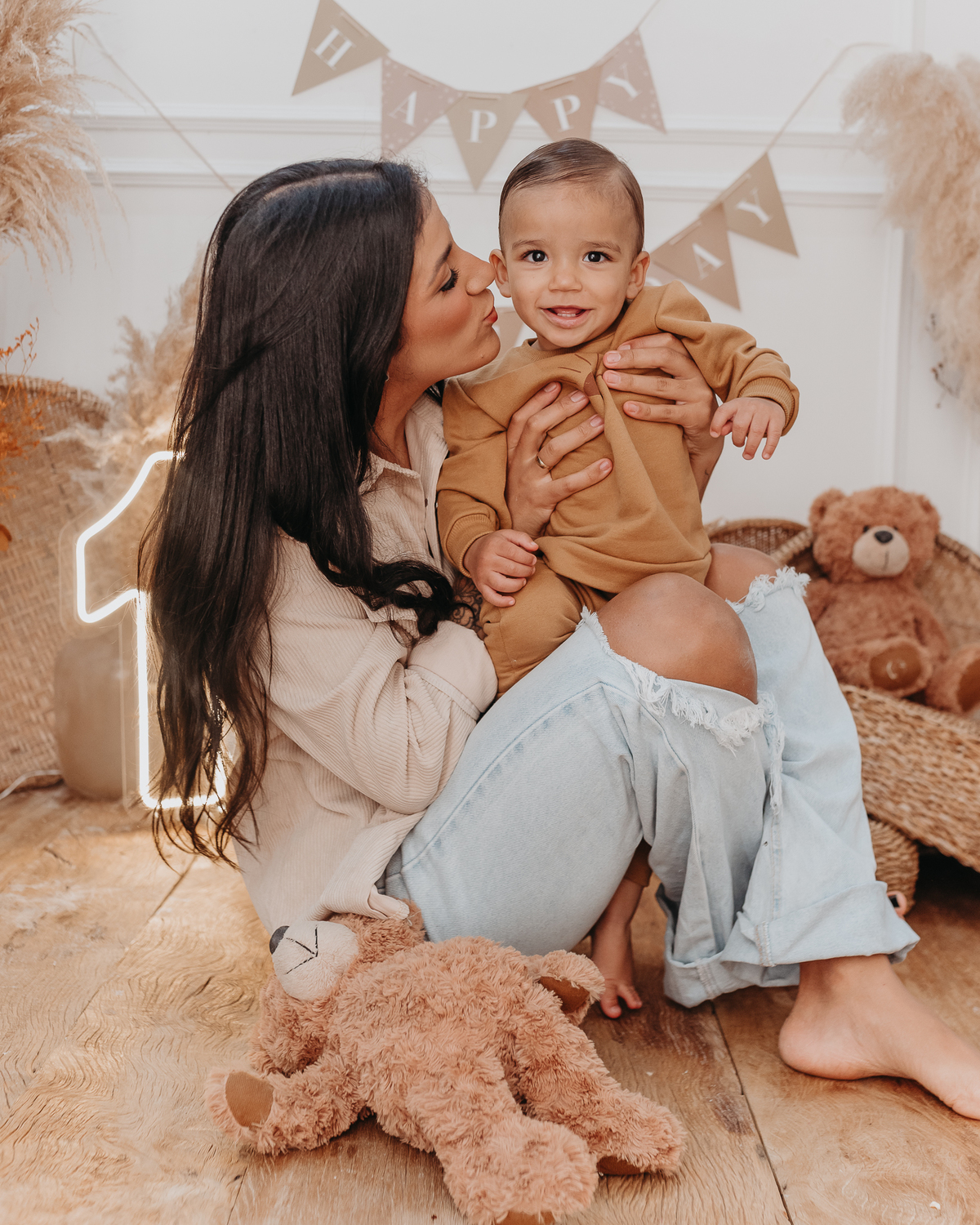 Ensaio smash the cake clean em estúdio na Zona Leste de São Paulo- Matteo