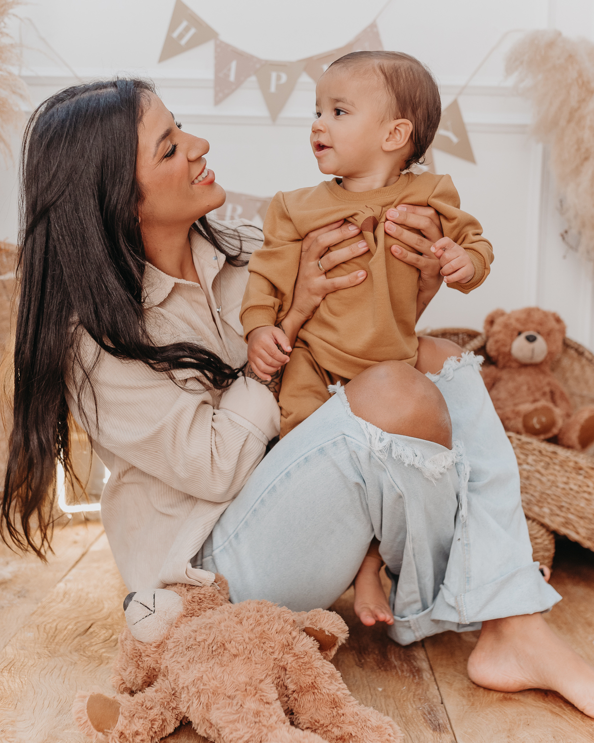 Ensaio smash the cake clean em estúdio na Zona Leste de São Paulo- Matteo