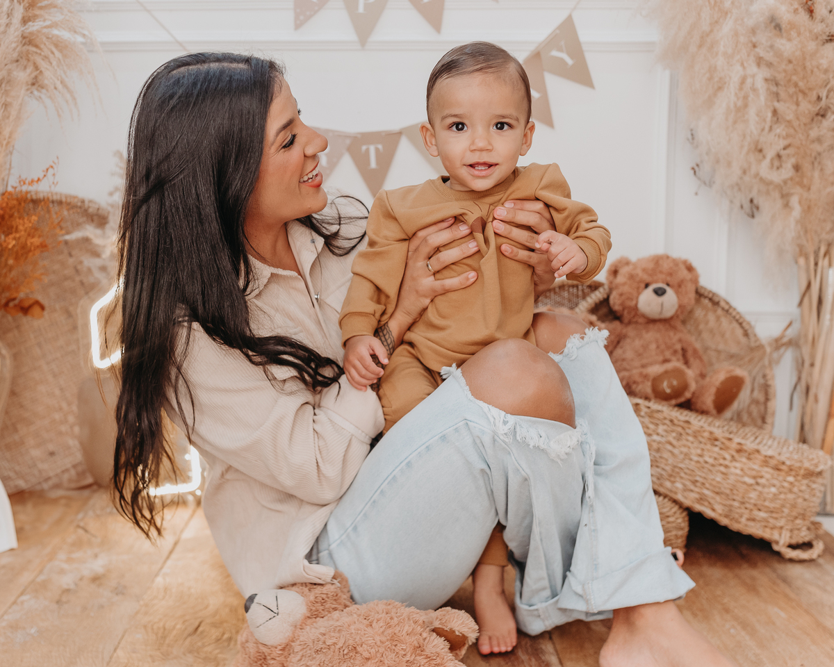 Ensaio smash the cake clean em estúdio na Zona Leste de São Paulo- Matteo