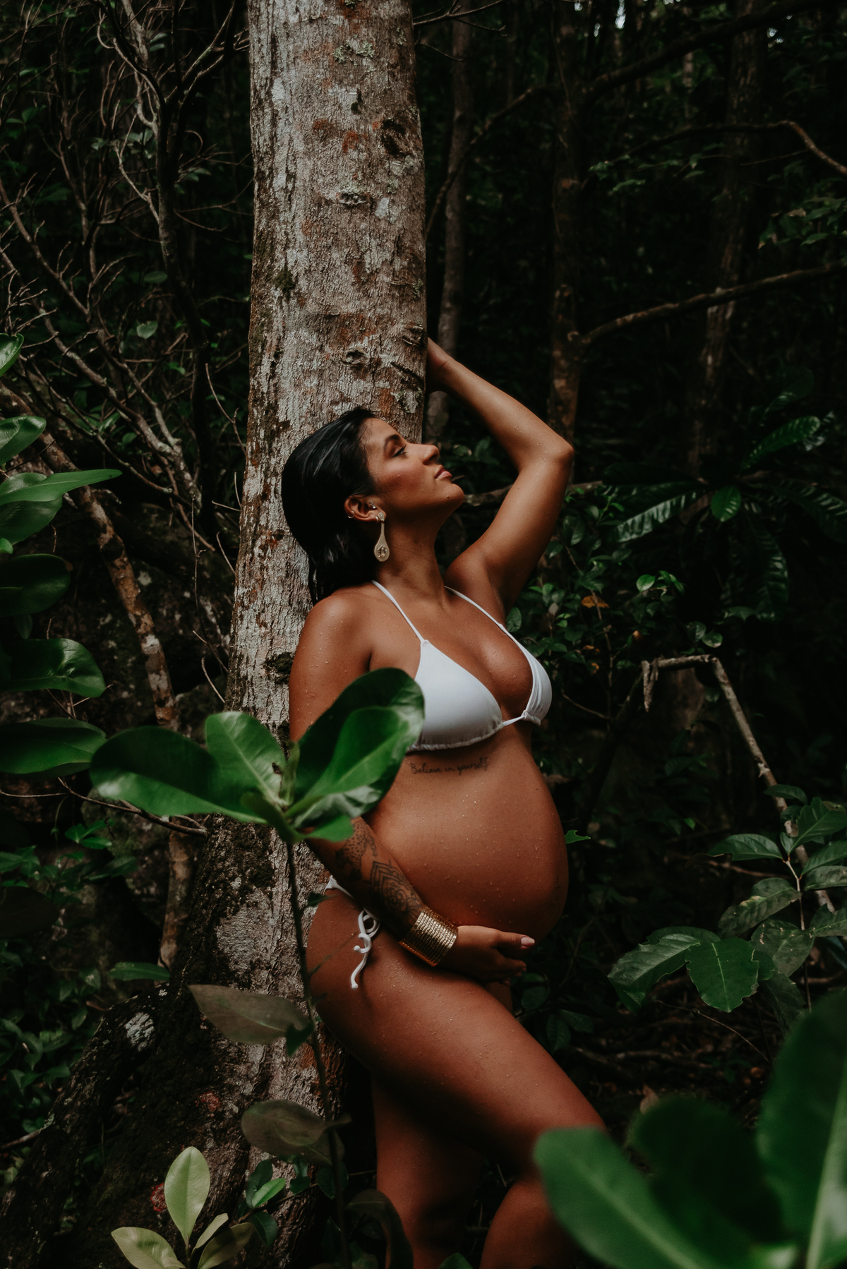 Ensaio gestante na praia com família – São Paulo