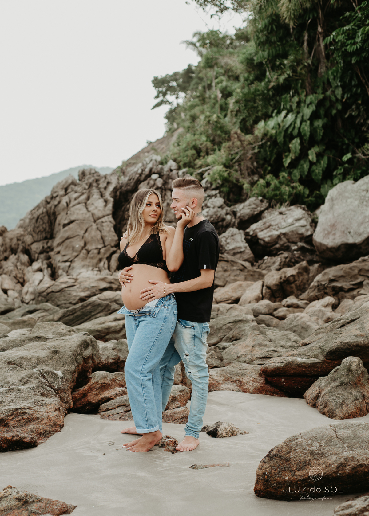 ensaio gestante praia