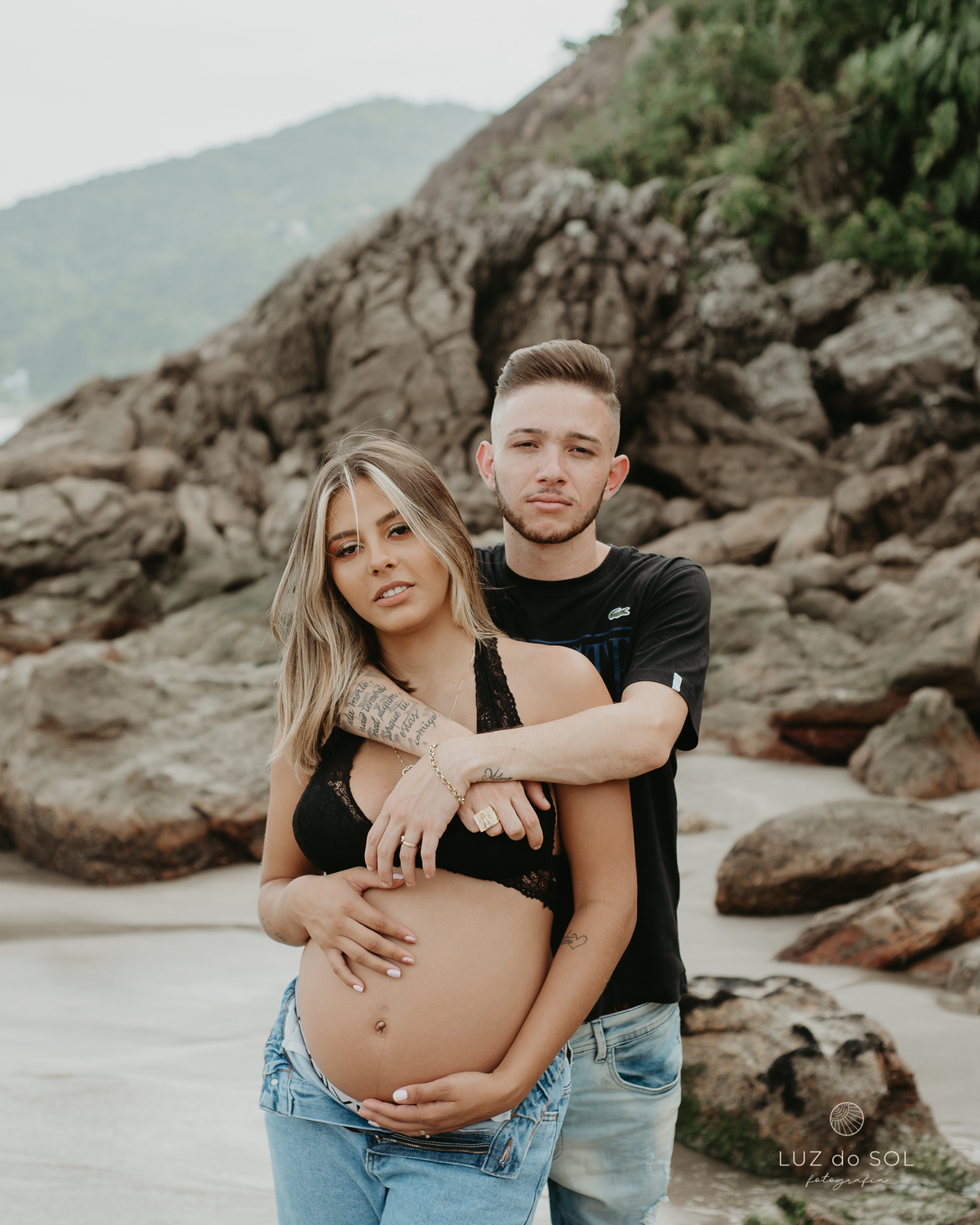 ensaio gestante praia