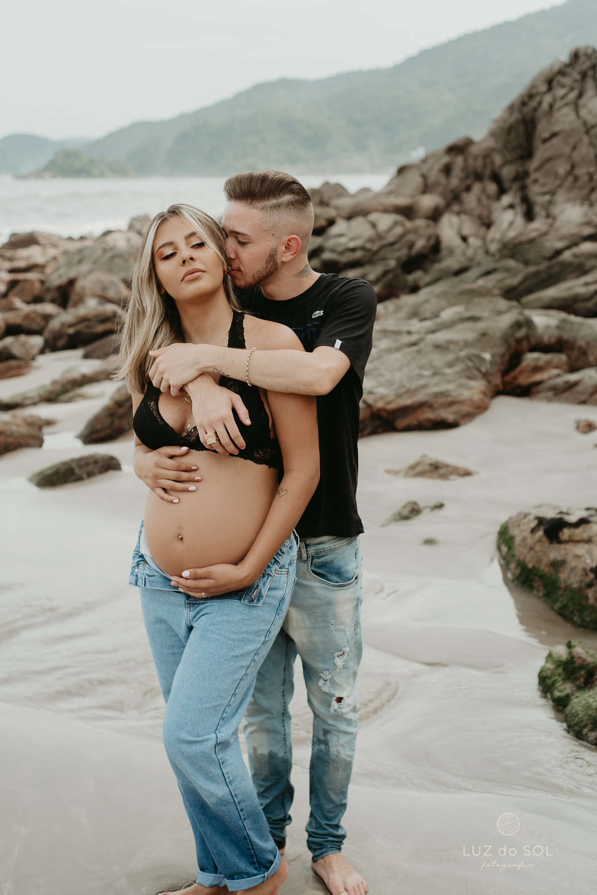 ensaio gestante praia