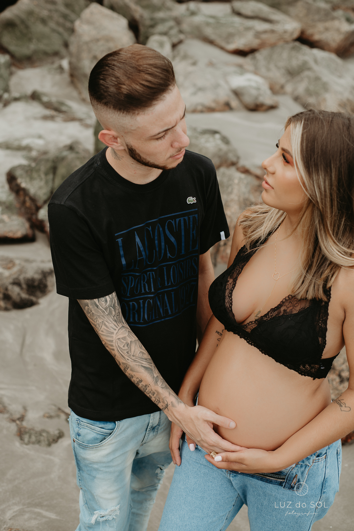 ensaio gestante praia