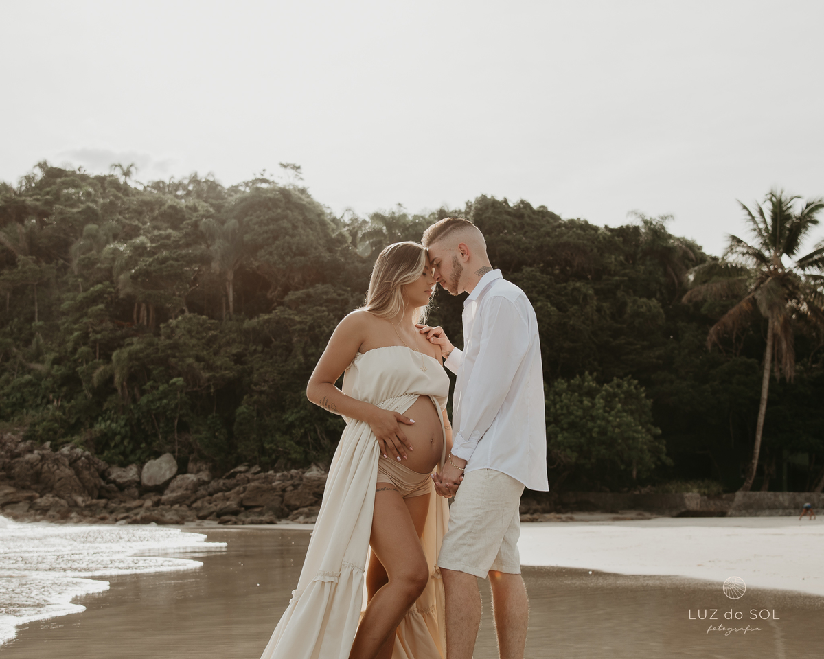 ensaio gestante praia