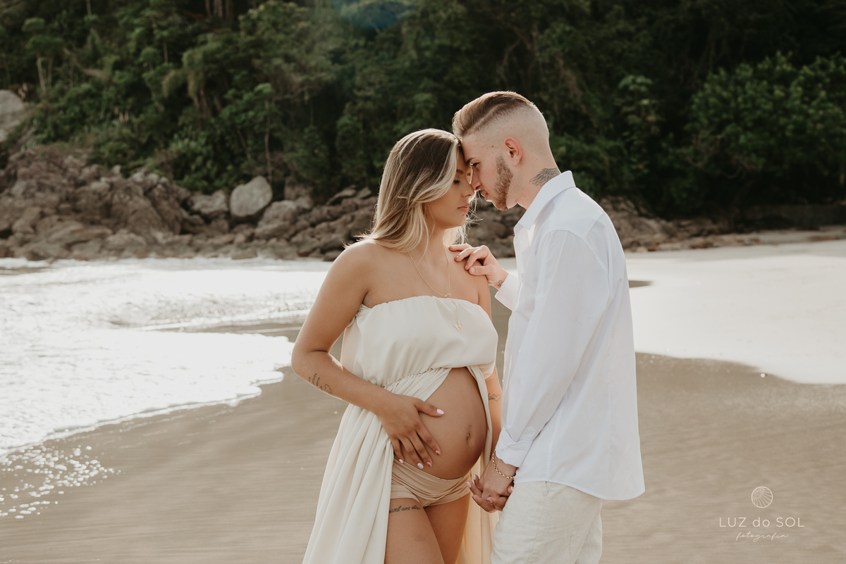 ensaio gestante praia