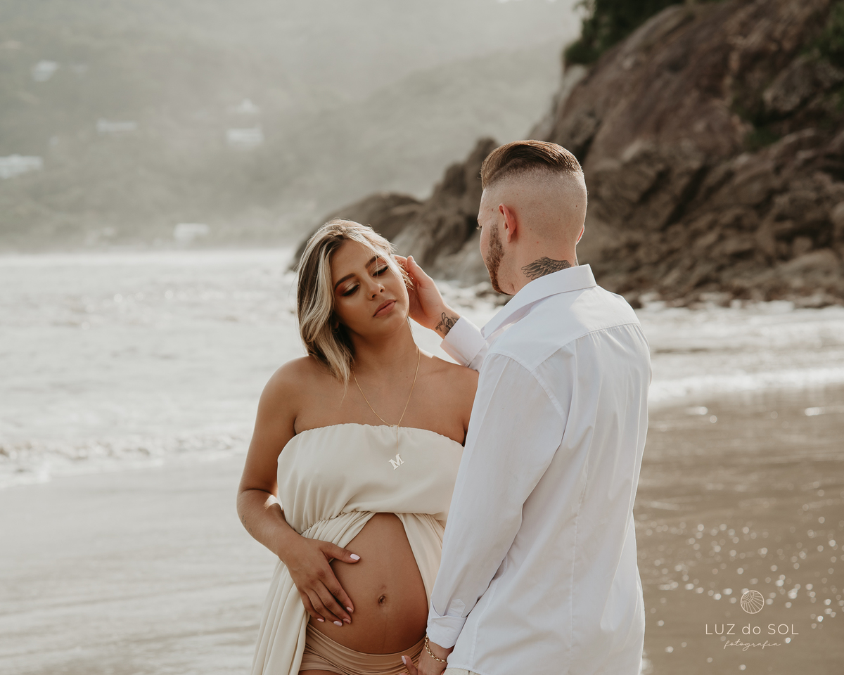 ensaio gestante praia