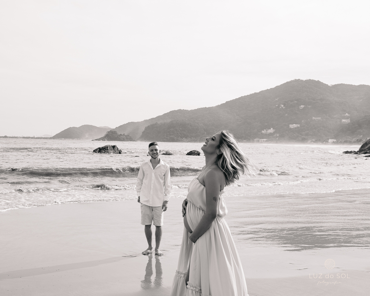 ensaio gestante praia