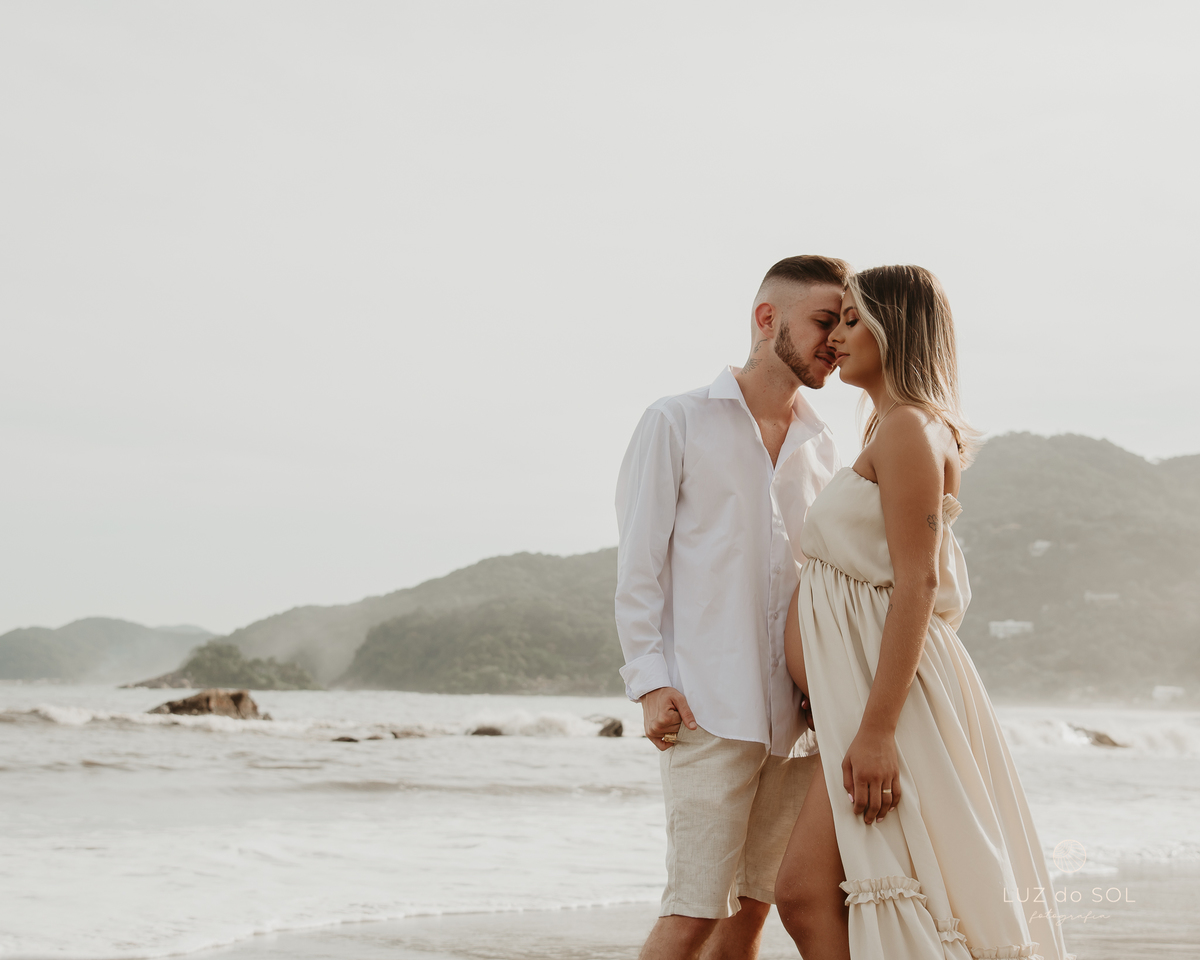 ensaio gestante praia