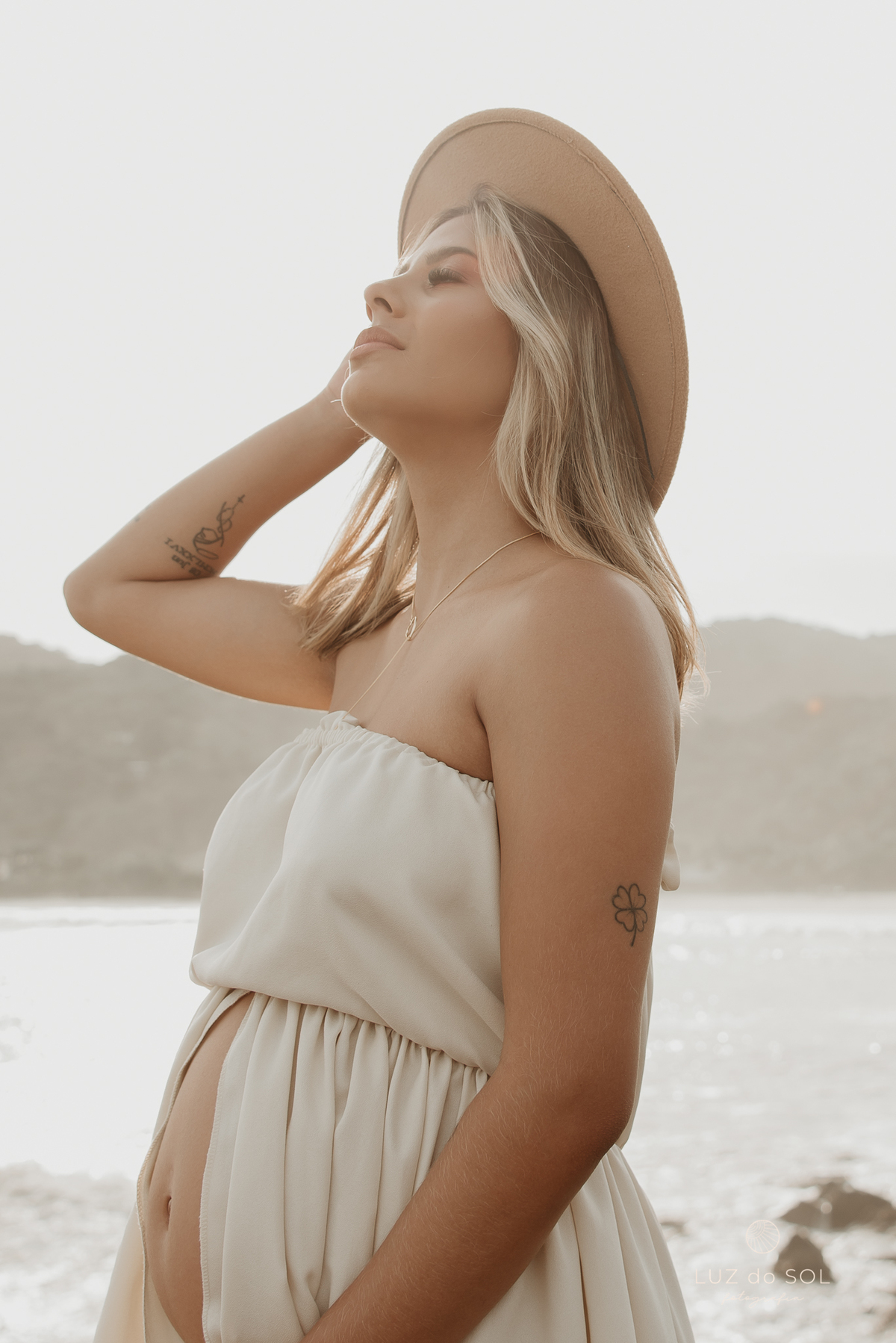 ensaio gestante praia