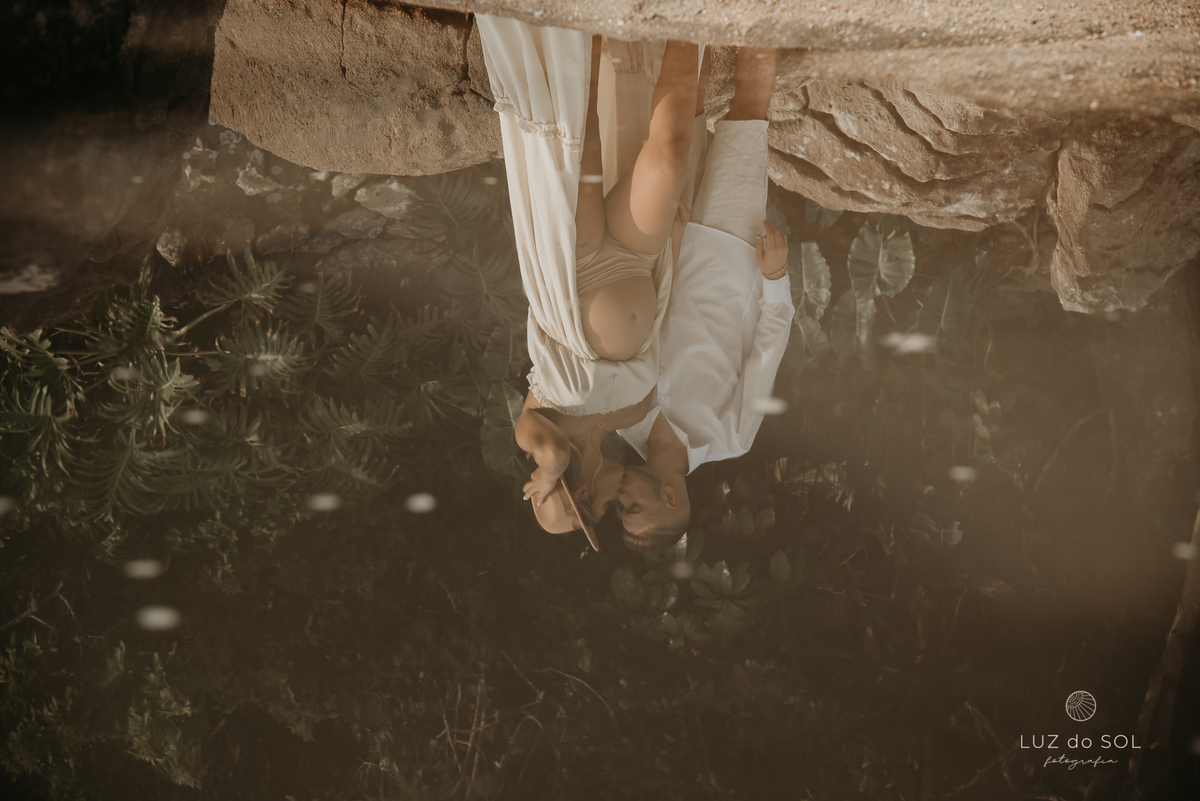 ensaio gestante praia