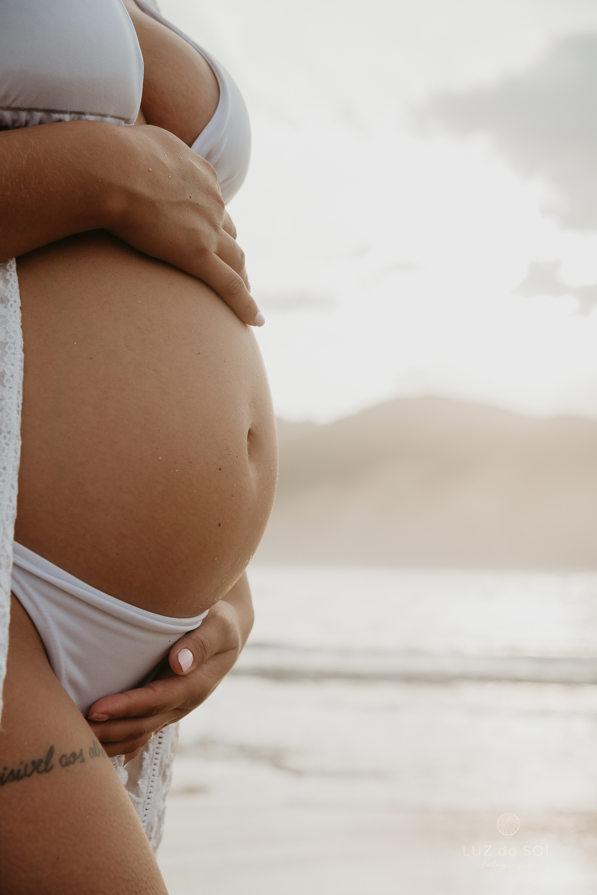 ensaio gestante praia