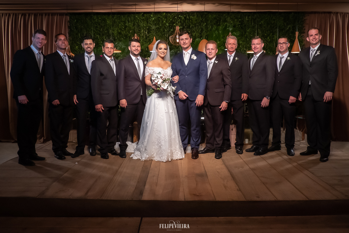 padrinhos dos noivos  em casamento  em  Alfredo Chaves