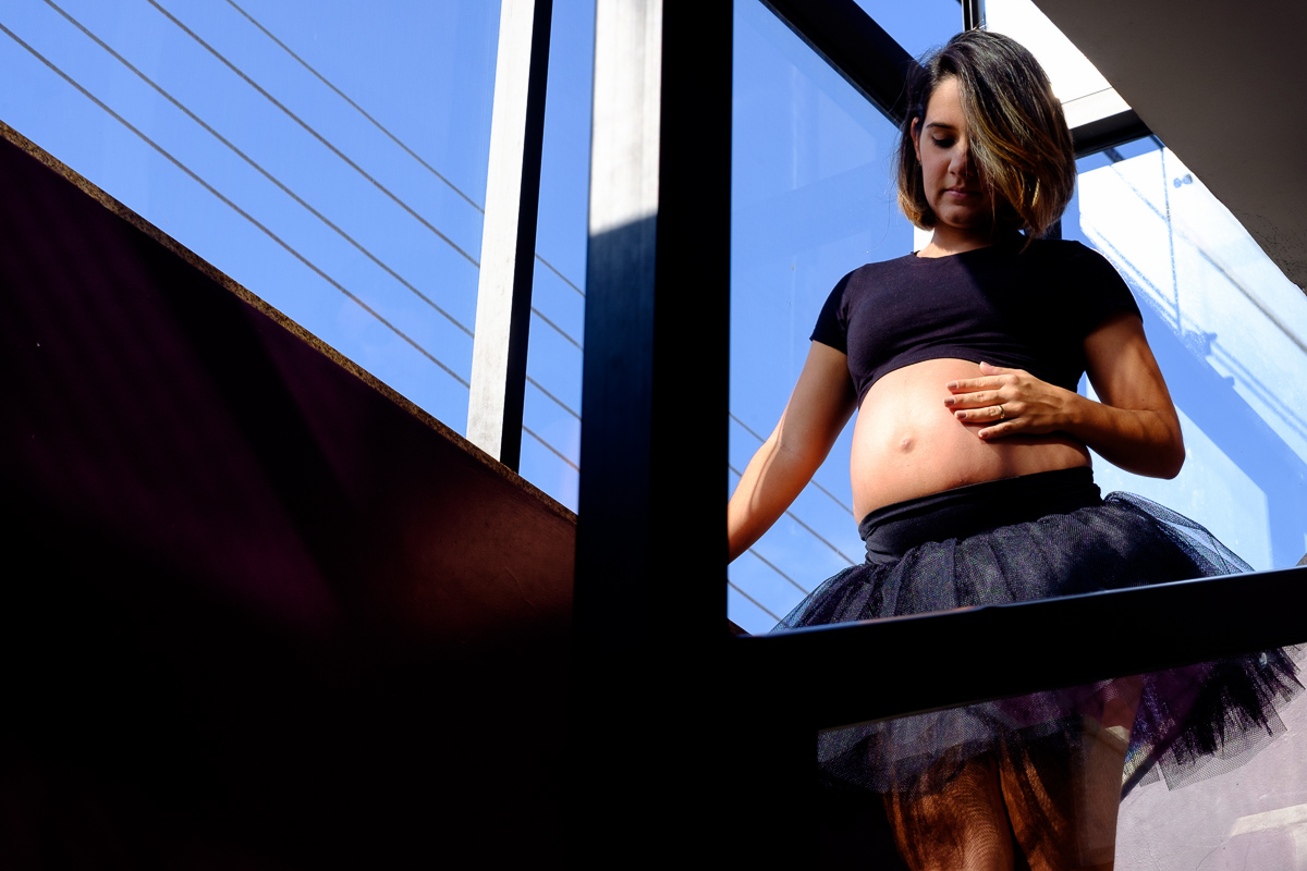 gestante bailarina gestação ensaio gestante Felipe Vieira fotografia esanio gestante academia de balé