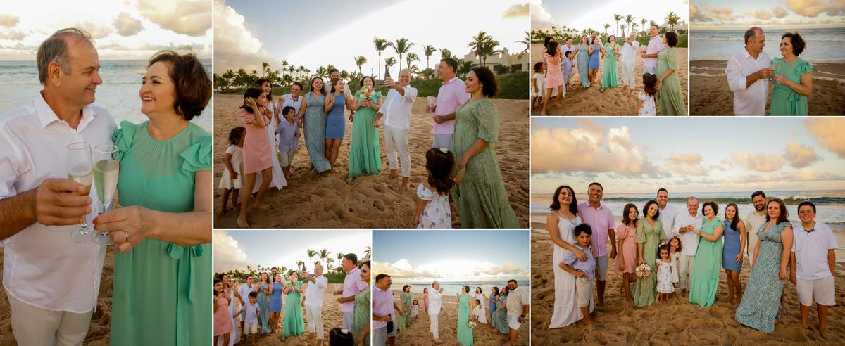 Waldyr Lantyer Fotografia em Praia do Forte Bahia - Família comemora Bodas de Ouro em Guarajuba Bahia, Foto da Hora Praia do Forte, Praia, Casamento, Wedding, Bodas, Por do sol, Família, Foto, Inesquecivel Casamento, Viajando para praia. Viajar, Amo 