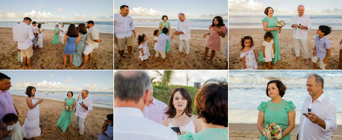 Waldyr Lantyer Fotografia em Praia do Forte Bahia - Família comemora Bodas de Ouro em Guarajuba Bahia, Foto da Hora Praia do Forte, Praia, Casamento, Wedding, Bodas, Por do sol, Família, Foto, Inesquecivel Casamento, Viajando para praia. Viajar, Amo 