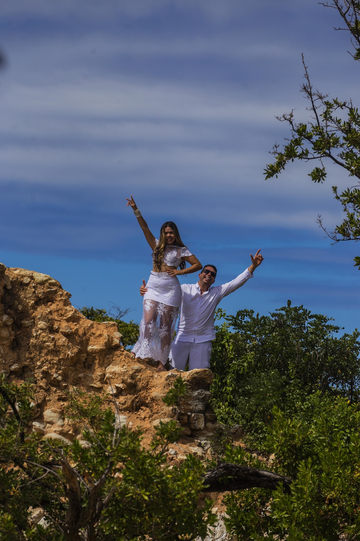 Ela foi fotografada em Morro de São Paulo, Bahia, um local muito especial, que eles amam e guardam no coração. <3 Pré-Casamento Morro de São Paulo Bahia