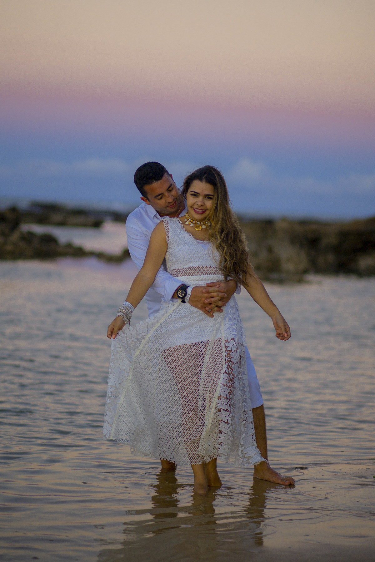Eles foram fotografados em Morro de São Paulo, Bahia, um local muito especial, que eles amam e guardam no coração. <3 Pré-Casamento Morro de São Paulo Bahia
