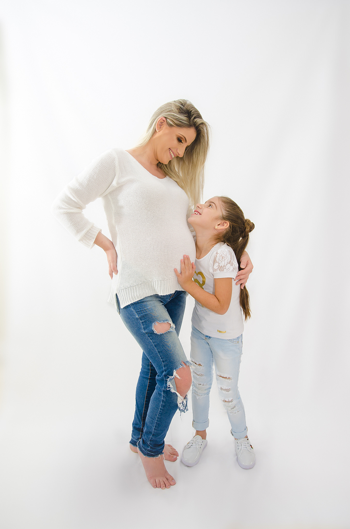 ensaio gestante, linda mulher posando para foto, em tubarão, santa catarina
