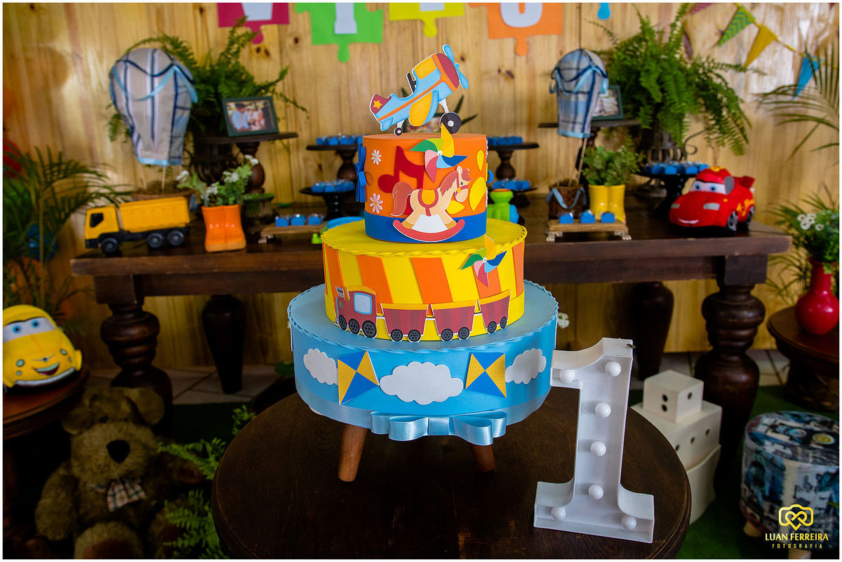 Foto da decoração de um aniversario infantil