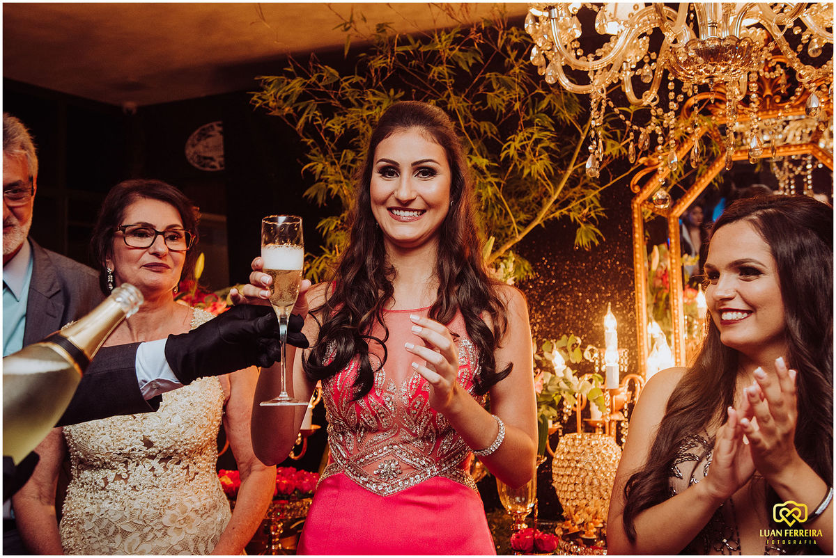 brinde das formandas com a familia na casa do doce em tubarão santa catarina