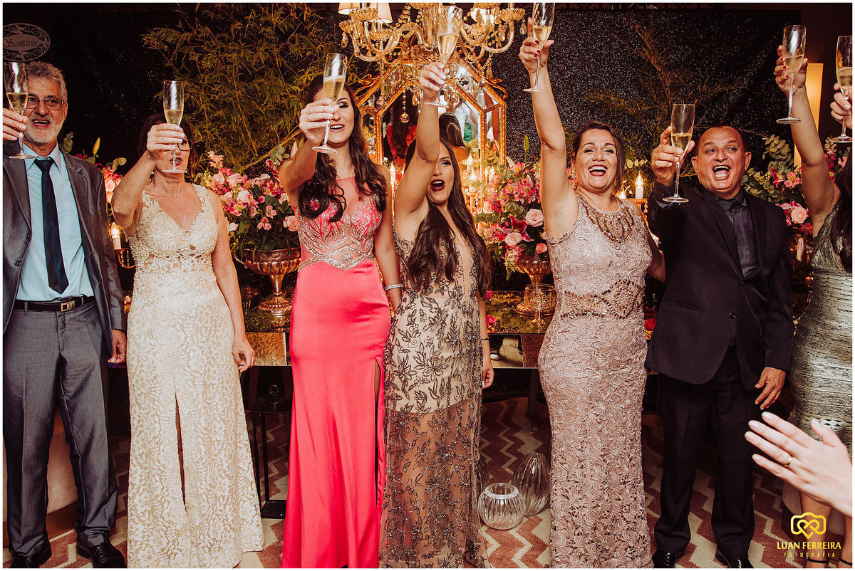 brinde das formandas com a familia na casa do doce em tubarão santa catarina