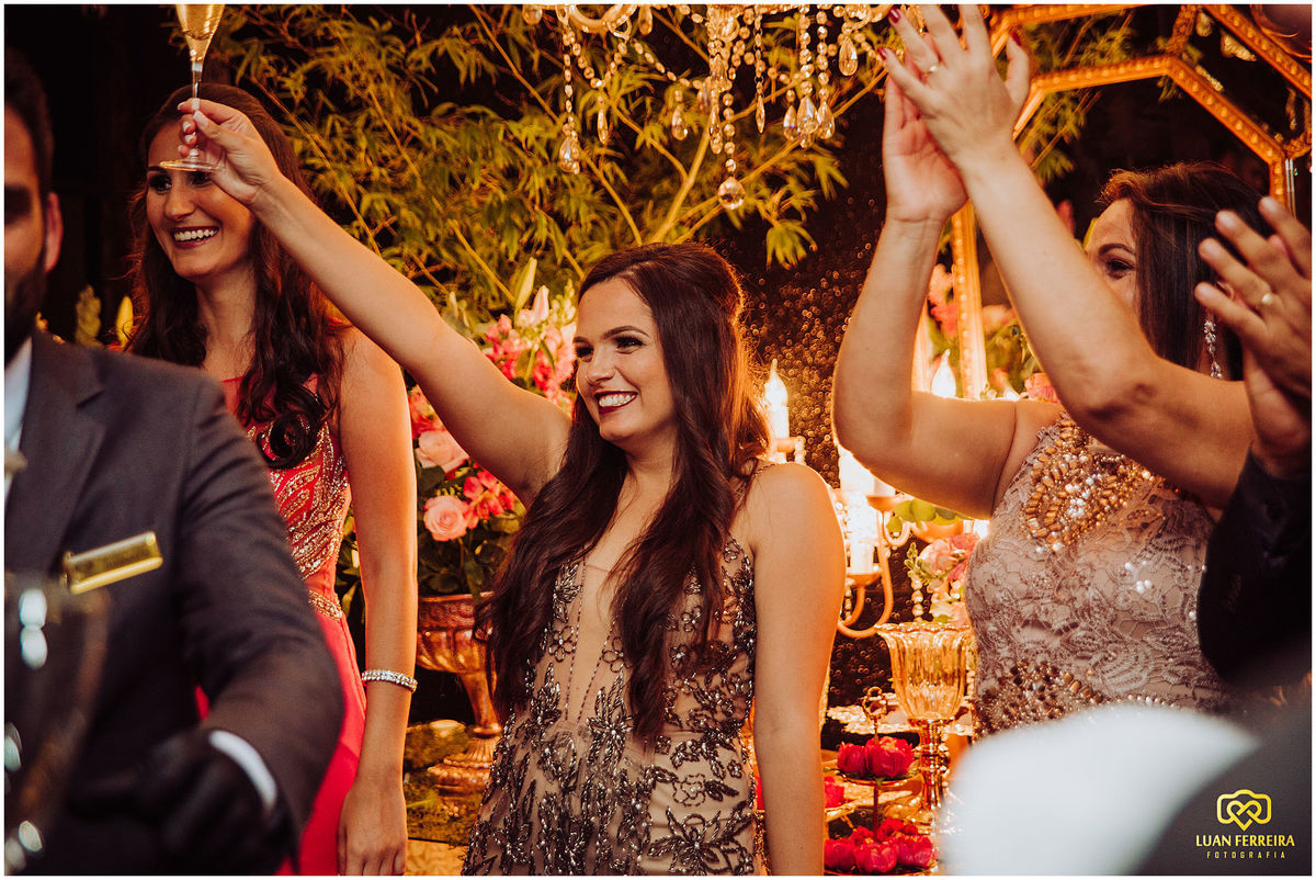 brinde das formandas com a familia na casa do doce em tubarão santa catarina