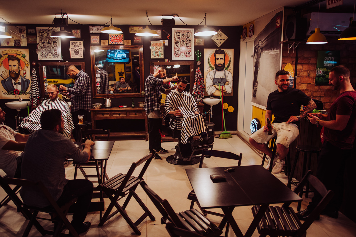 making of do noivo na barbearia