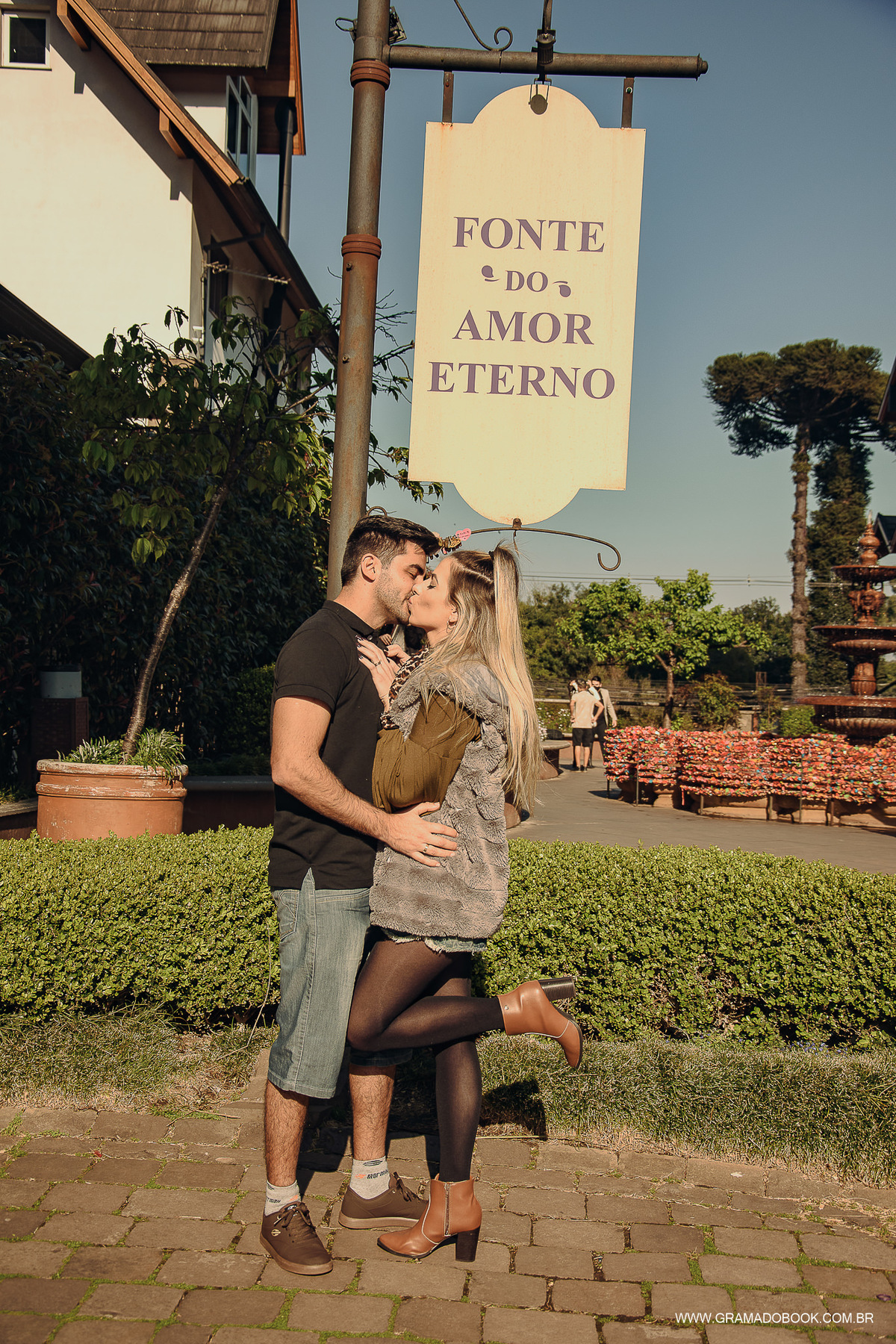 cadeado fonte amor eterno ensaio gramado centro