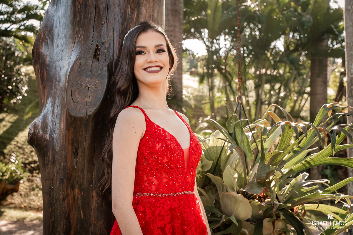 Fotografia de debutante na cidade de contagem