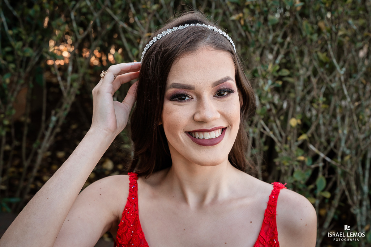 Fotografia de debutante na cidade de contagem