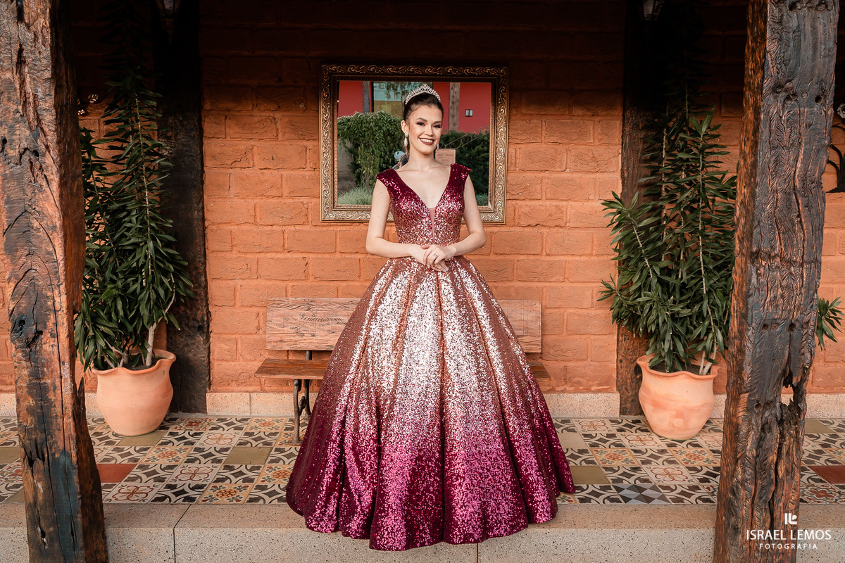 Fotografia de debutante na cidade de contagem