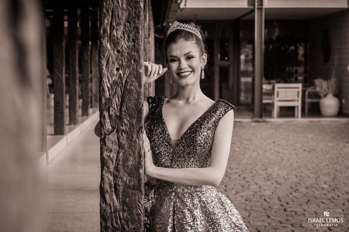 Fotografia de debutante na cidade de contagem