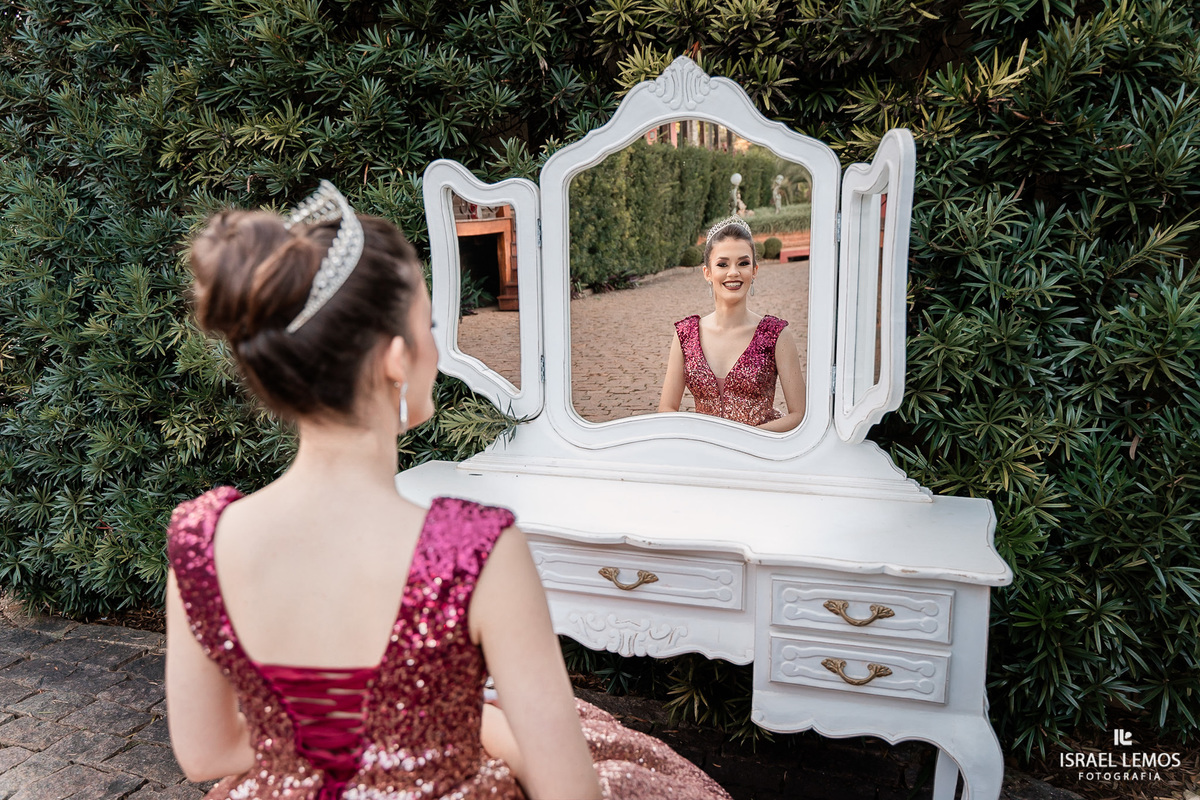 Fotografia de debutante na cidade de contagem