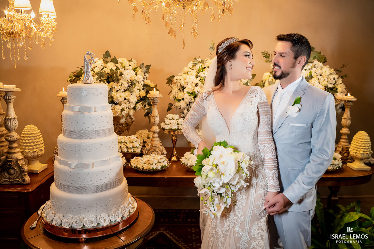 fotos no bolo do casal
