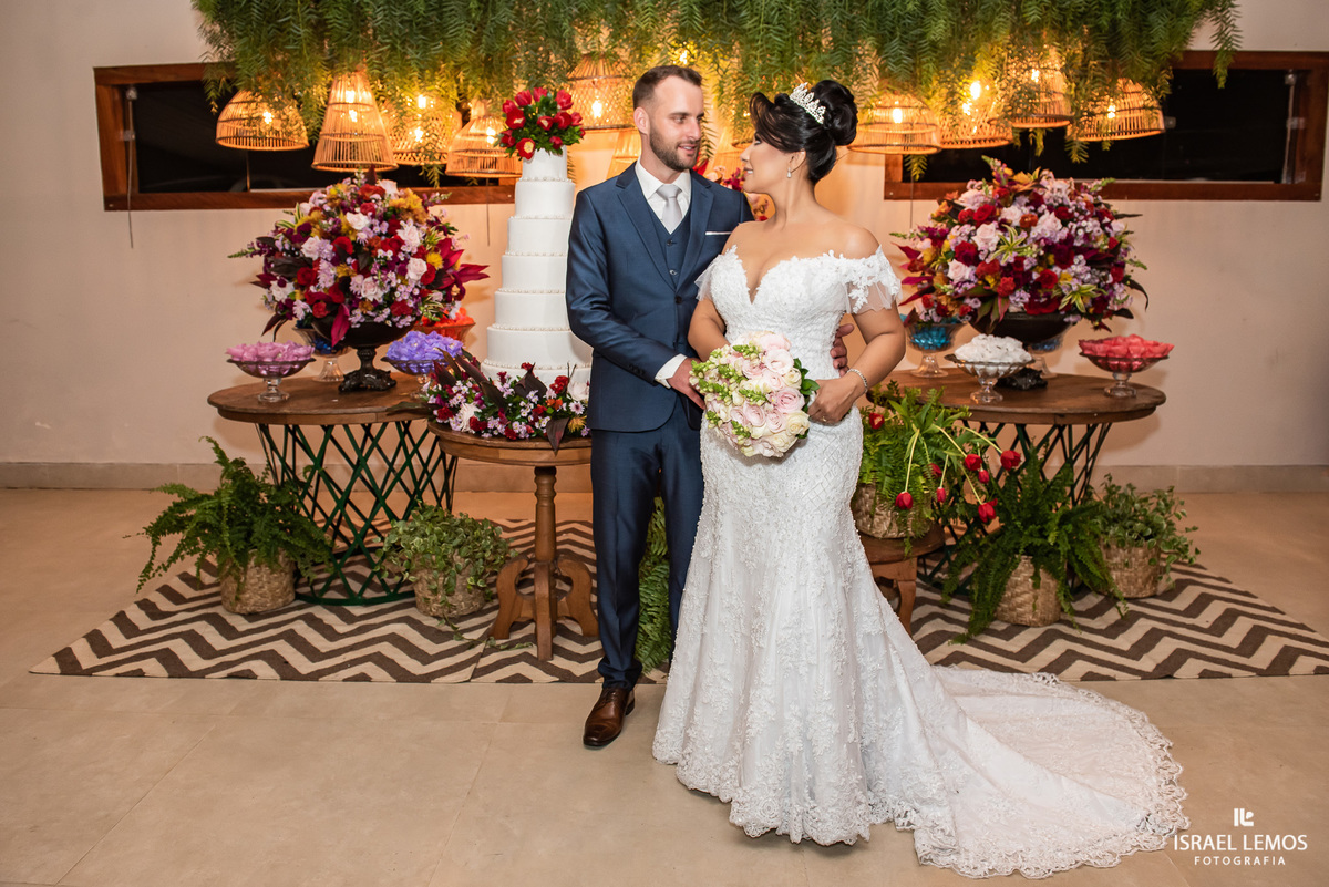 fotos na recepção do casamento  em Divinopolis 