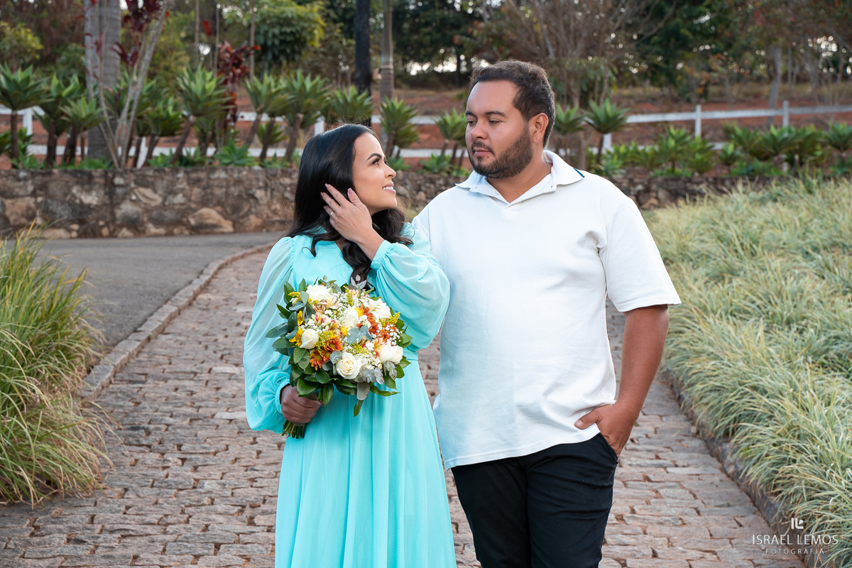 Fotografia de casamento com save the date Lucas e Flaviane 
