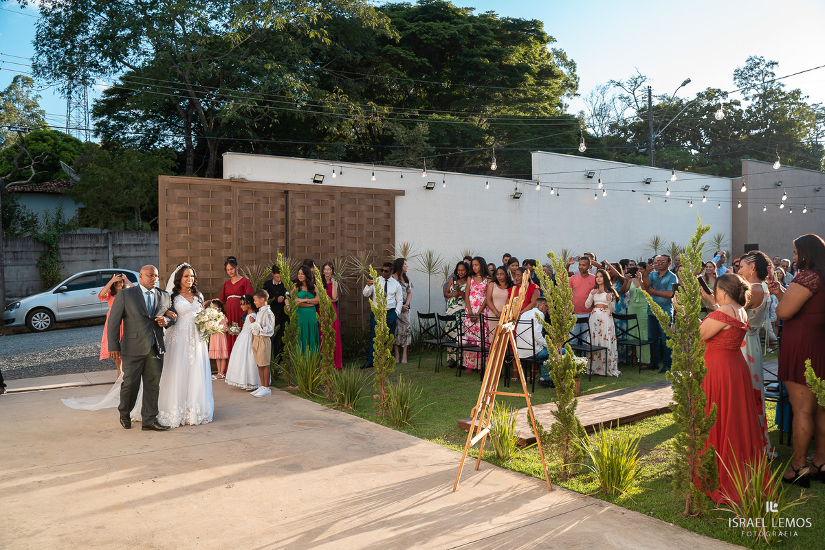 entrada da noiva no espaço golden