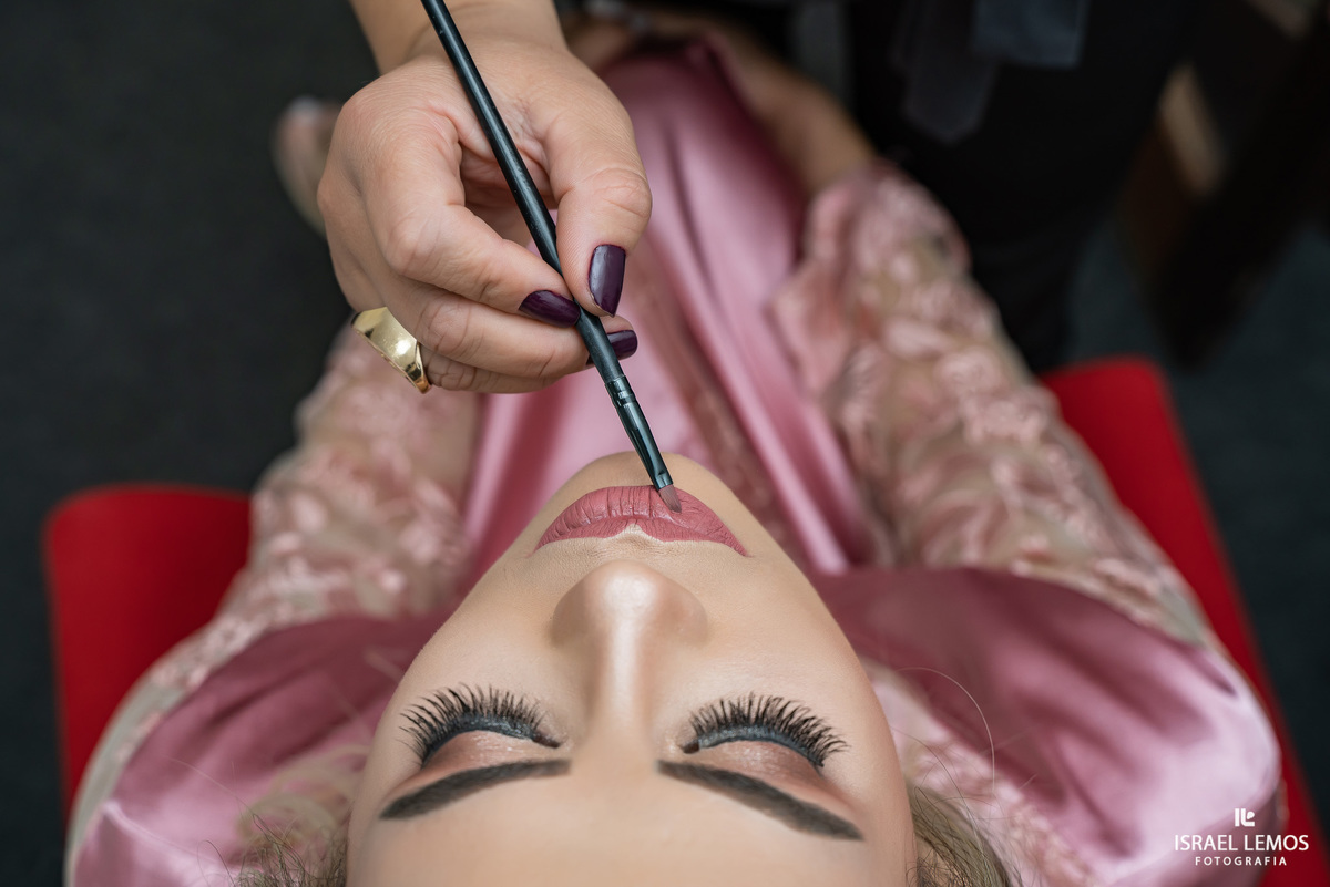 Fotografia de making of de noiva em para de minas 