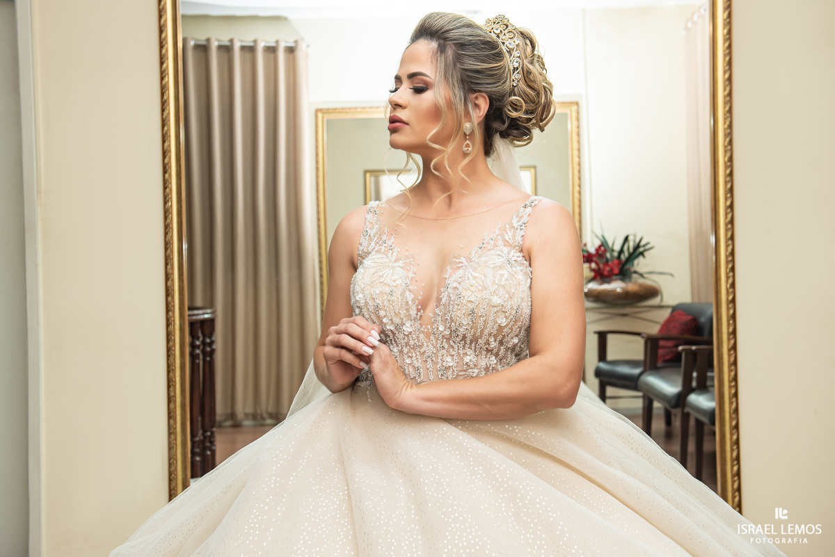 Fotografia de making of de noiva em para de minas 