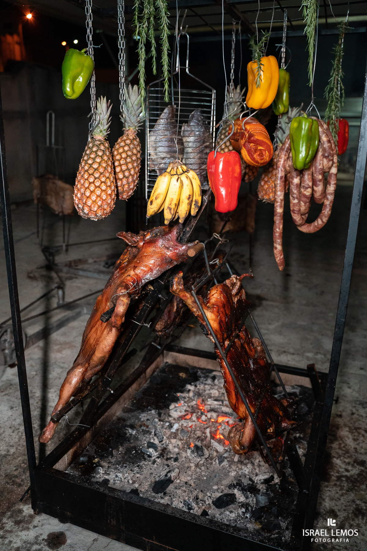 porco no rolete em casamento