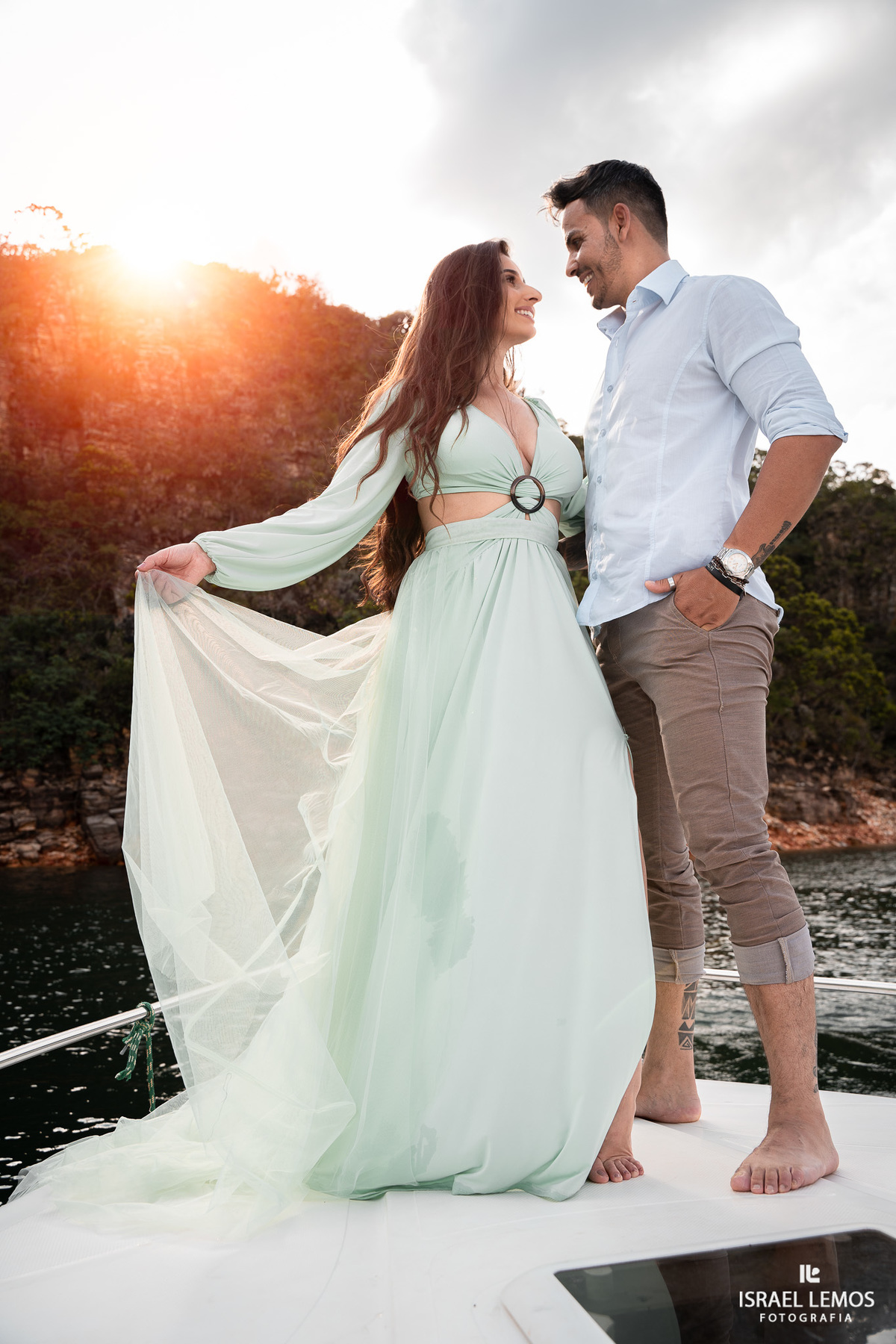 fotografo lancha capitolio por do sol