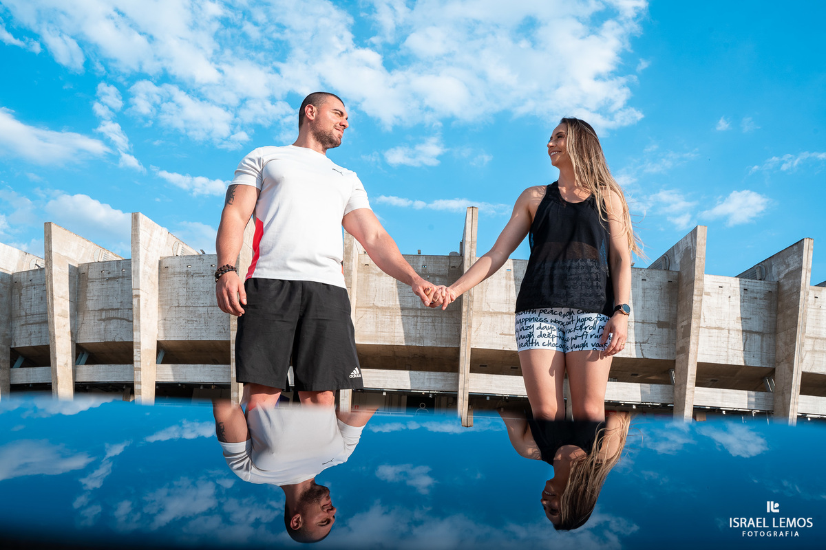 Fotografia de ensaio no estadio mineiro como. de atleticanos apaixonados por atlético mineiro fizemos fotosna esplanada no mineirao